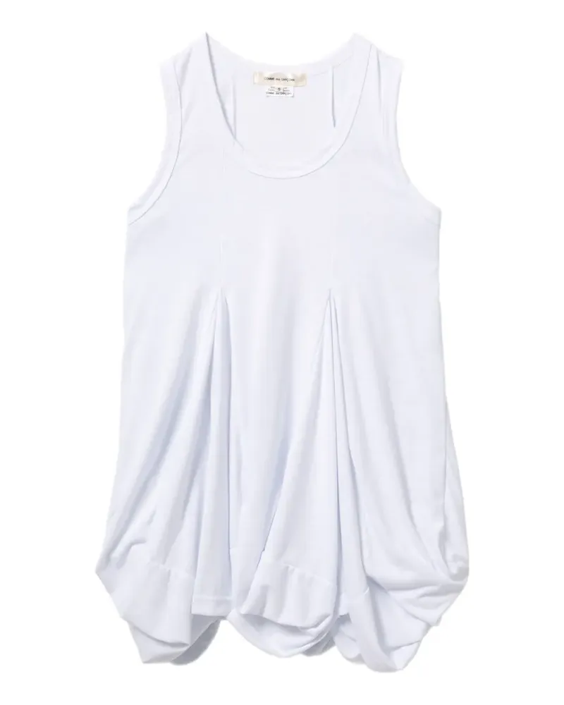 Comme des Garçons Oberteil mit Ballonsaum - Weiß Weiß