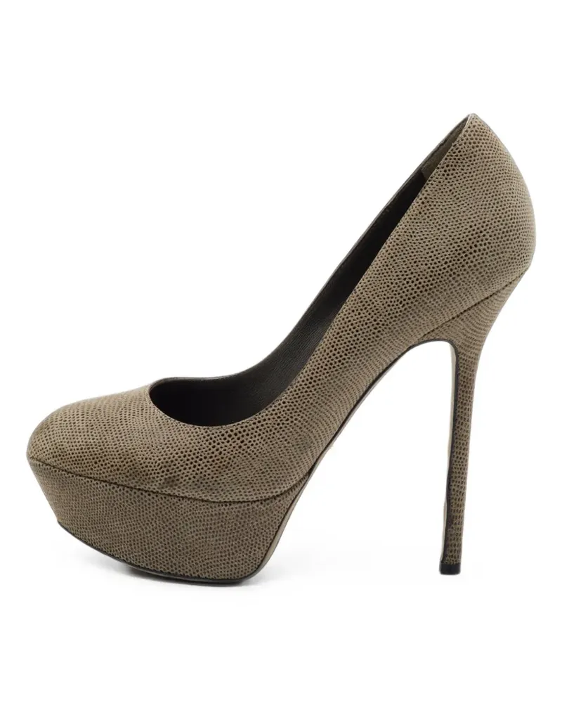 Sergio Rossi Plateau-Pumps mit Prägung - Nude Nude