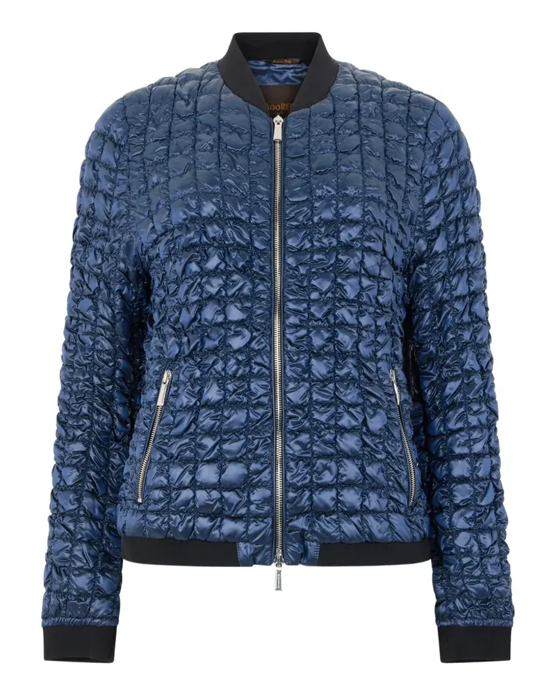 MOORER zip-fastening bomber jacket - Blau Blau