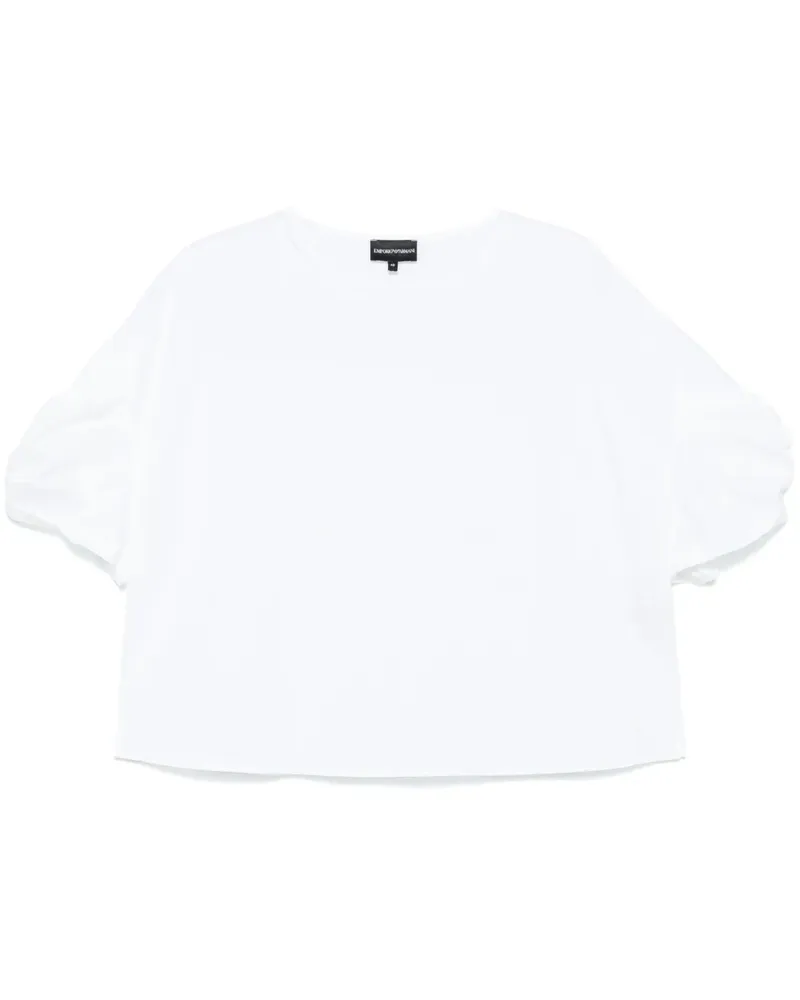 Emporio Armani Drapierte Bluse - Weiß Weiß