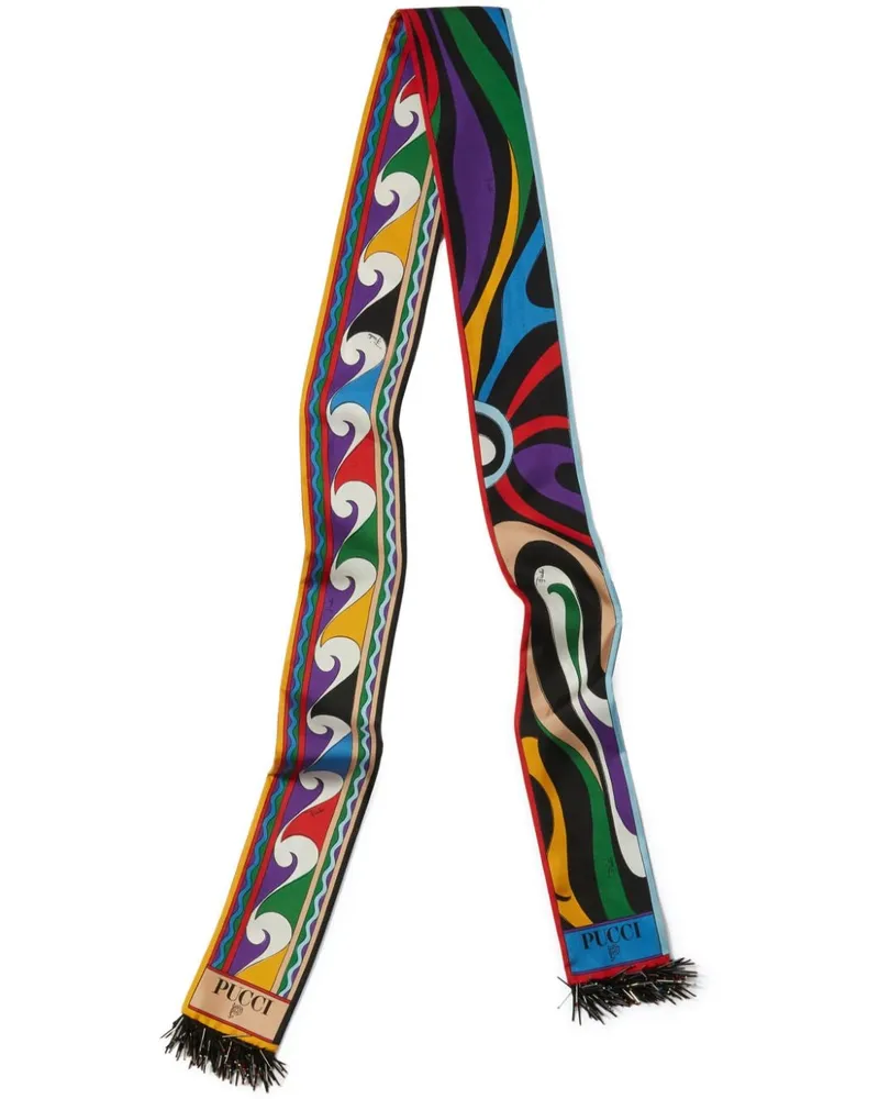 Emilio Pucci Schal mit Print - Schwarz Schwarz