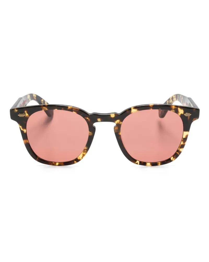 Garrett Leight Eckige Byrne Sonnenbrille - Braun Braun