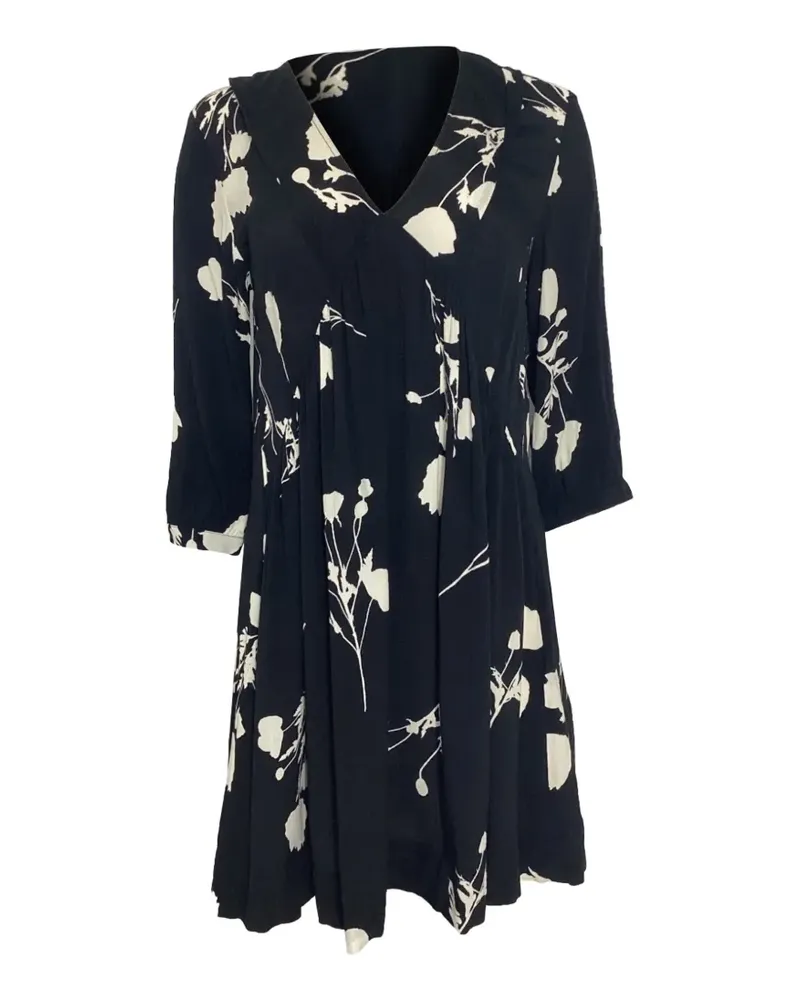 ba&sh Pansy Minikleid mit Blumen-Print - Schwarz Schwarz