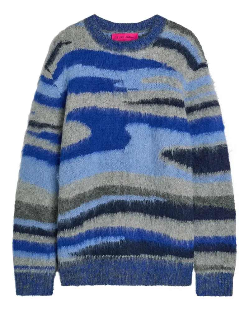 The Elder Statesman Topo jacquard sweater - Blau Blau