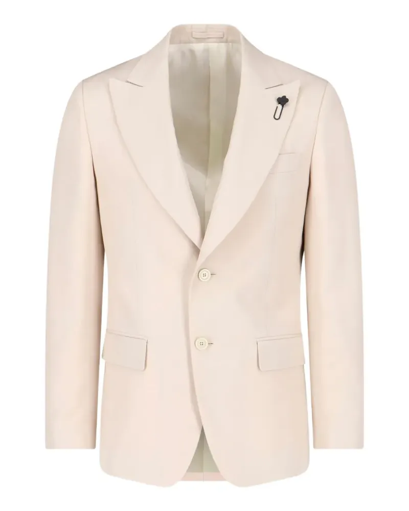 LARDINI single-breasted blazer - Nude Nude