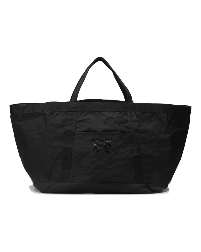 NEEDLES Tote Bag mit Logo - Schwarz Schwarz