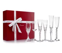 Set aus sechs Cocktail Champagne Party Gläsern