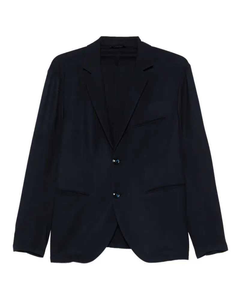 Giorgio Armani notched-lapel blazer - Blau Blau