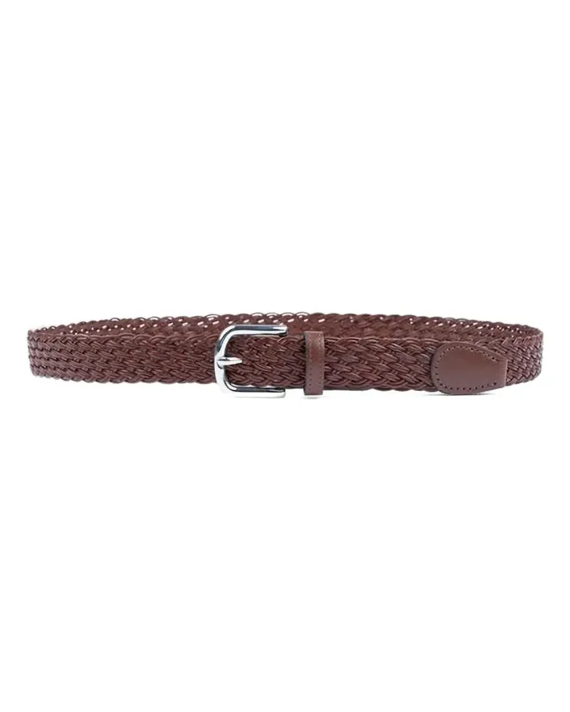 Paul & Shark woven leather belt - Braun Braun