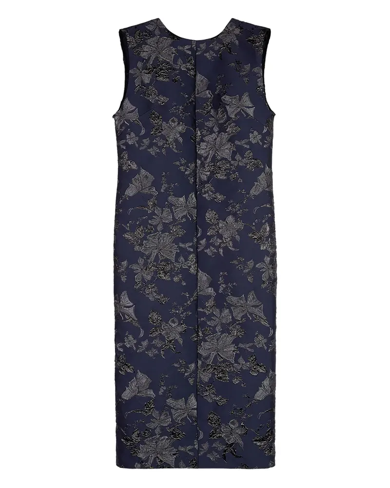 Ports 1961 Midikleid mit Blumenmuster - Blau Blau