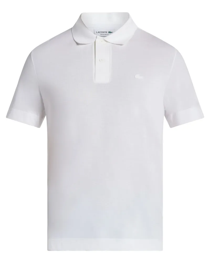 Lacoste Poloshirt mit Logo-Patch - Weiß Weiß