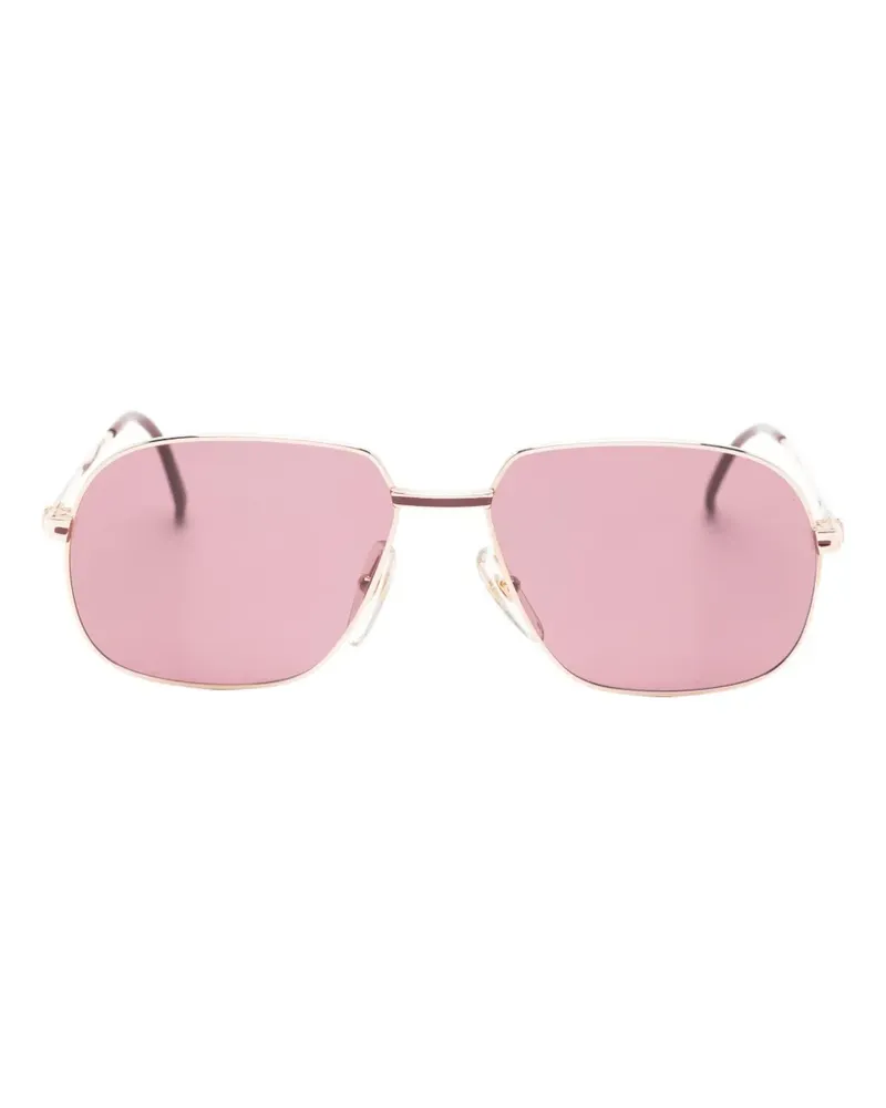 Dunhill Geometrische Sonnenbrille - Rot Rot