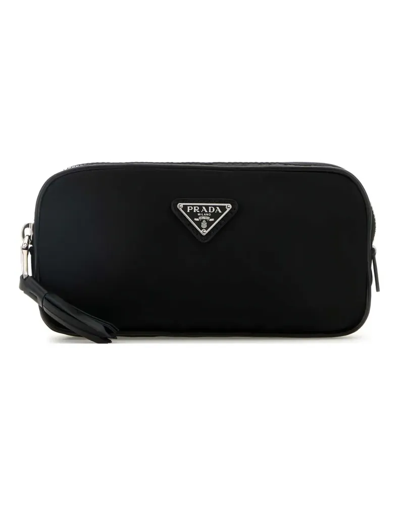 Prada Gürteltasche mit Logo-Schild - Schwarz Schwarz