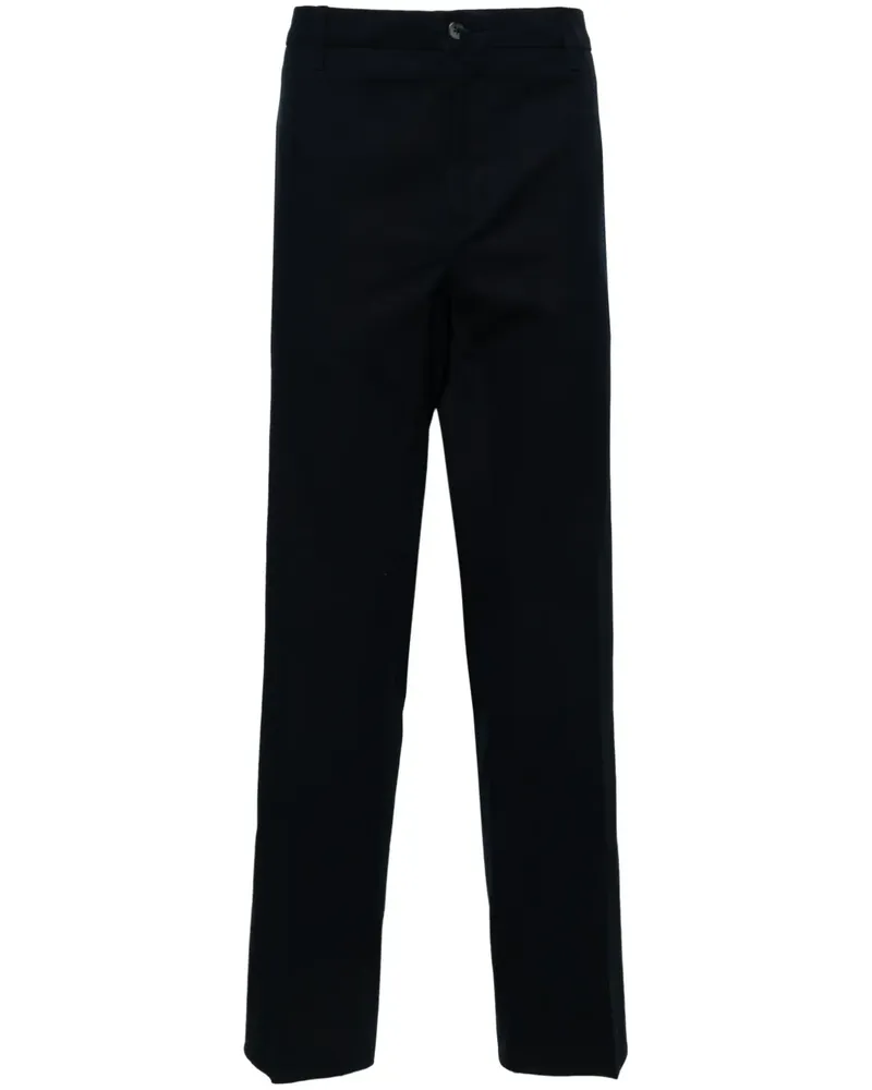 Corneliani Halbhohe Straight-Leg-Chino - Blau Blau