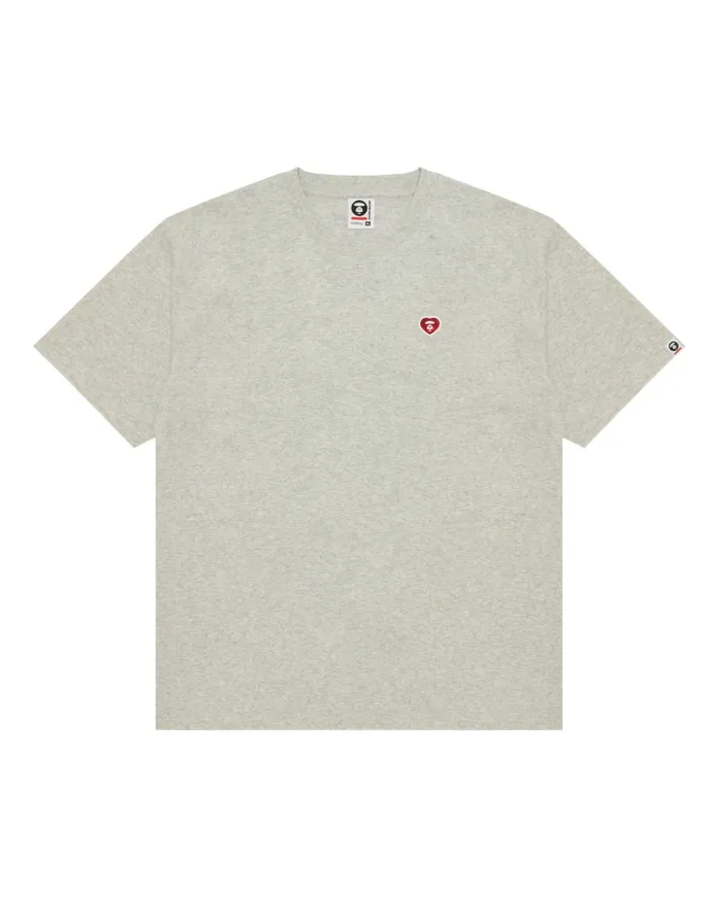 BAPE T-Shirt mit Logo - Grau Grau