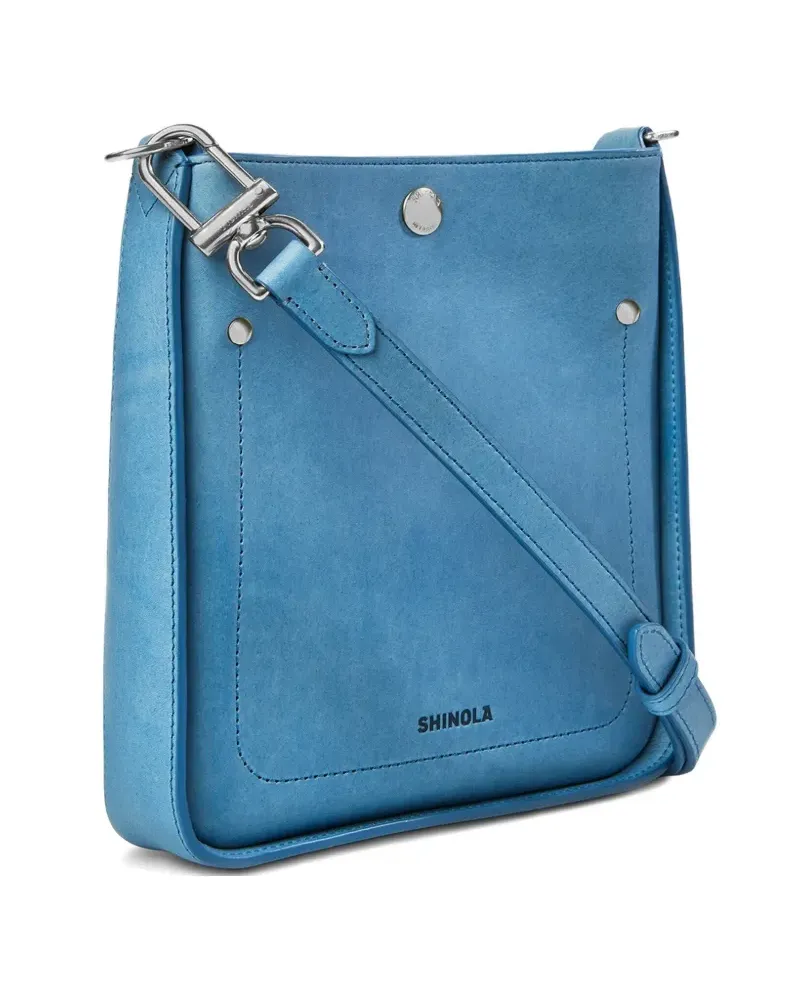 SHINOLA Satchel-Tasche mit Nietenriemen - Blau Blau