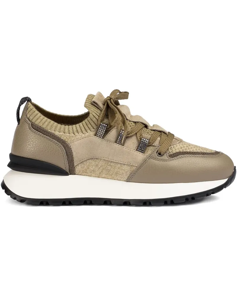 Doucal´s embellished leather sneakers - Nude Nude