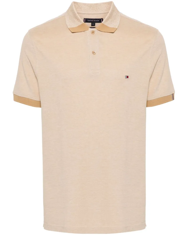 Tommy Hilfiger Poloshirt mit Logo-Stickerei - Nude Nude