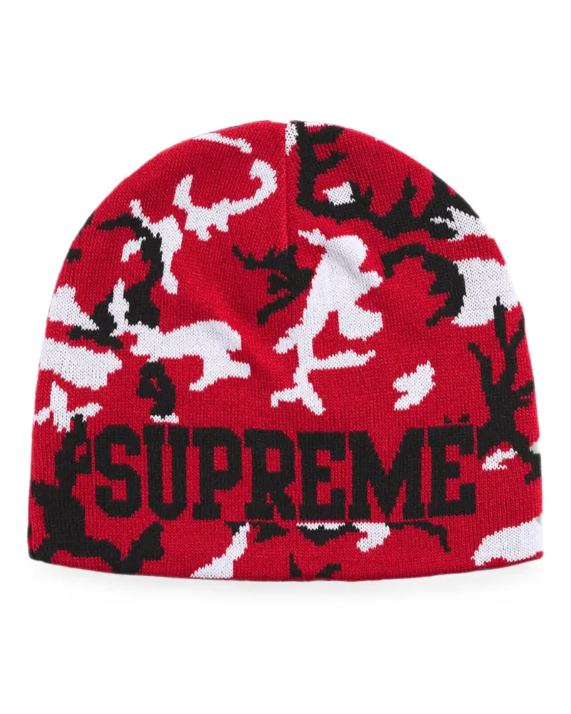 Supreme Being Beanie mit Camouflagemuster - Rot Rot