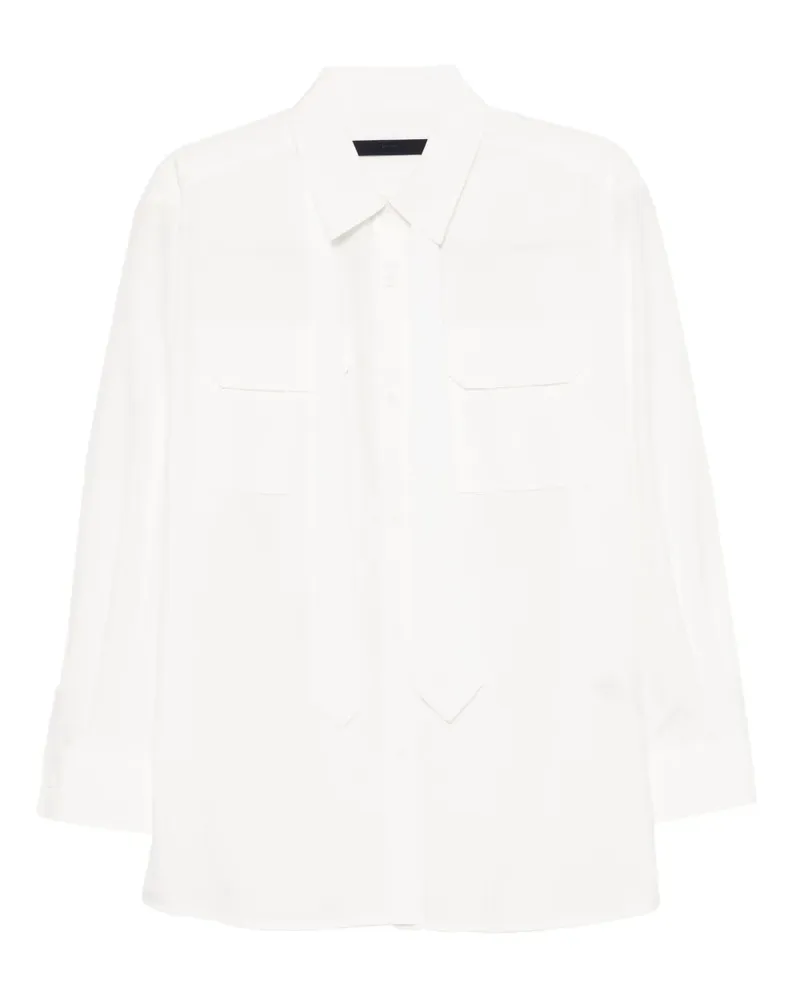 JUUN.J Bluse mit abnehmbarem Schal - Weiß Weiß