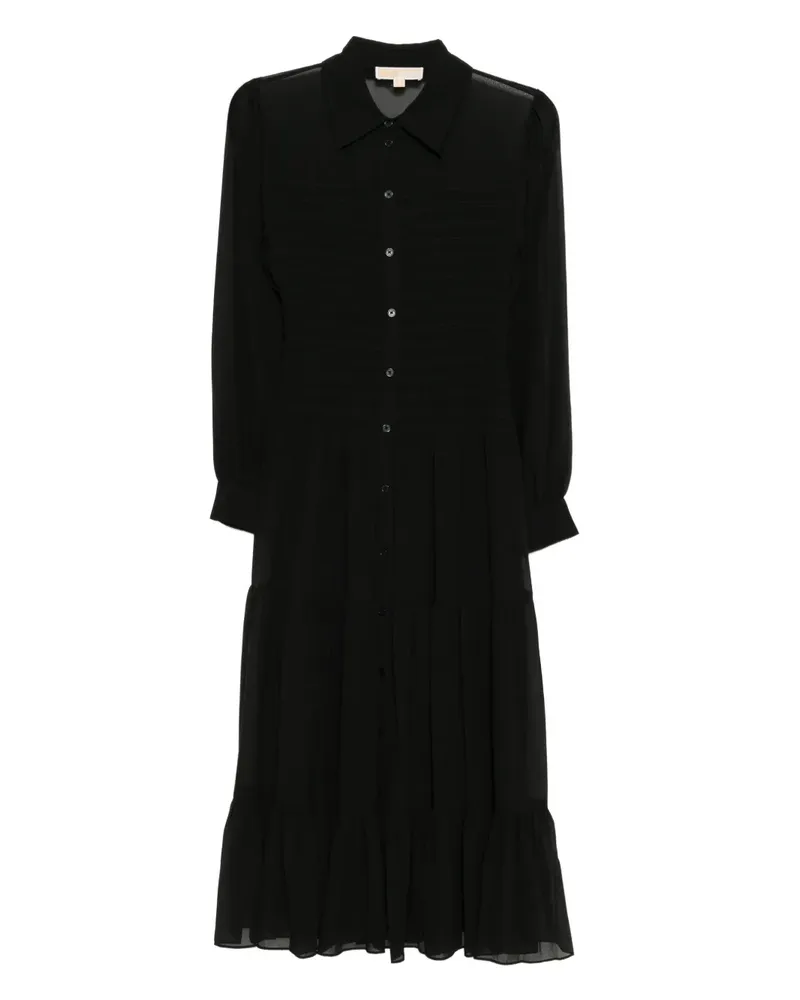Michael Kors Klassisches Hemdkleid - Schwarz Schwarz