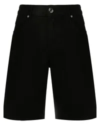 RTA Jeans-Shorts mit geradem Bein Schwarz