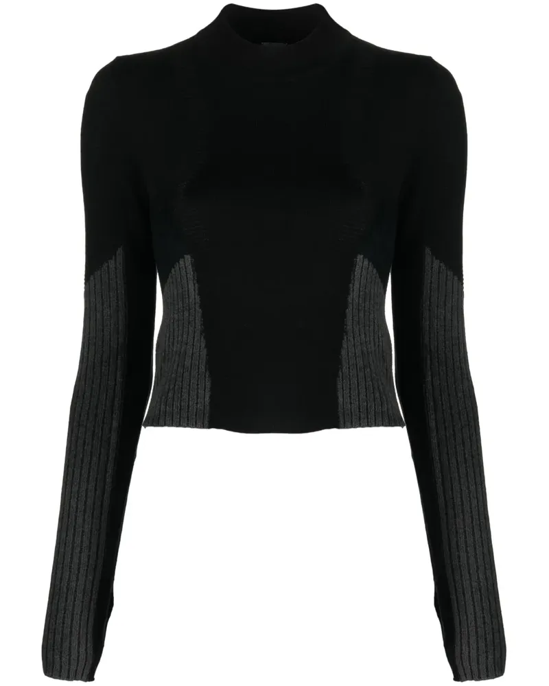 Pinko Gerippter Pullover - Schwarz Schwarz