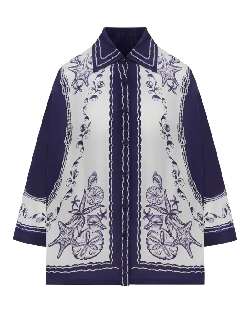 FARM Rio Coast Scarf shirt - Weiß Weiß