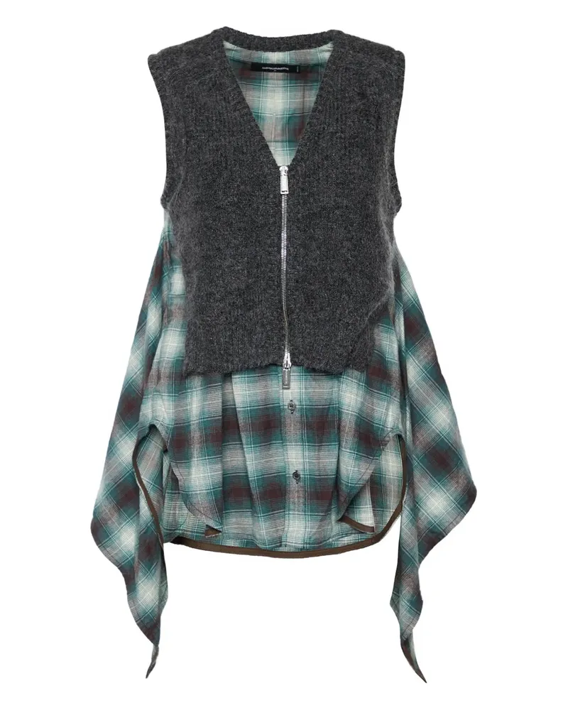 Dsquared2 Pre-owned karierte Weste - Grau Grau