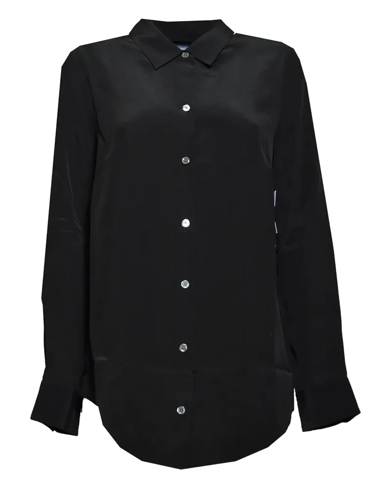 Equipment Hemd aus Seide - Schwarz Schwarz