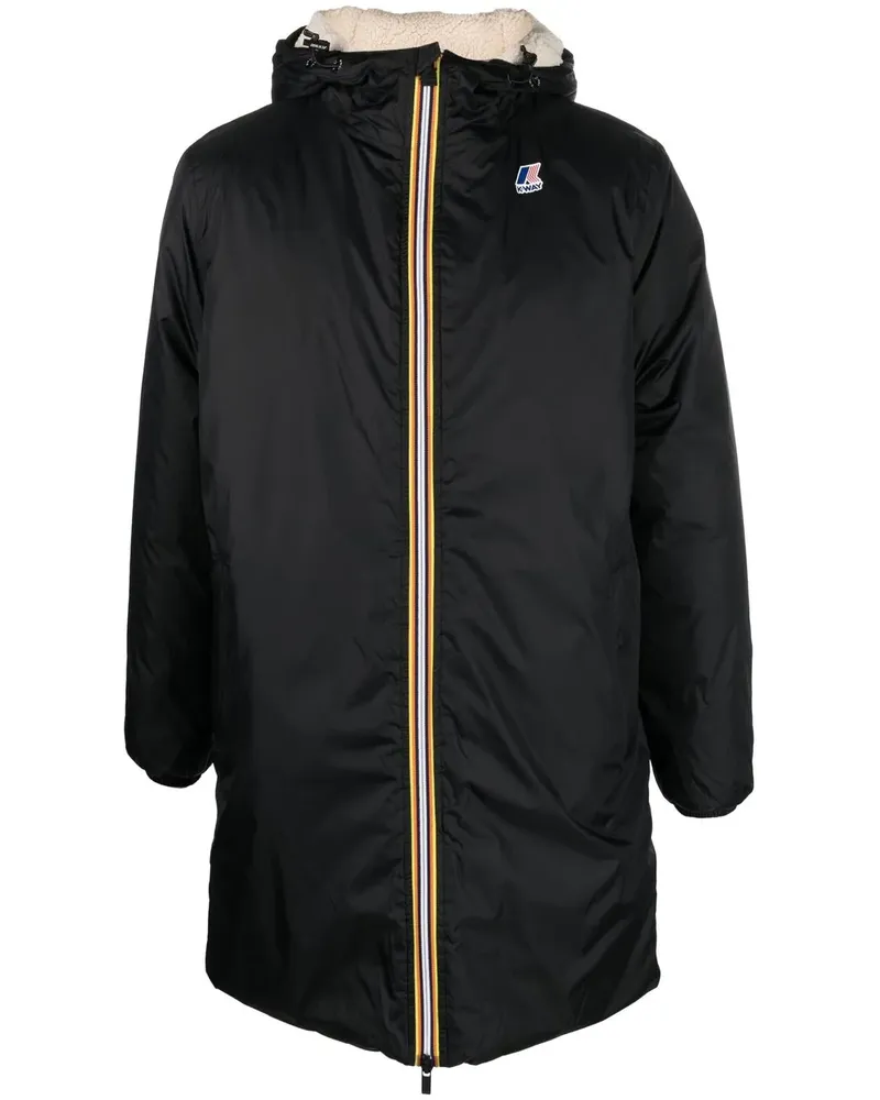 K-Way Parka mit Logo-Stickerei - Schwarz Schwarz