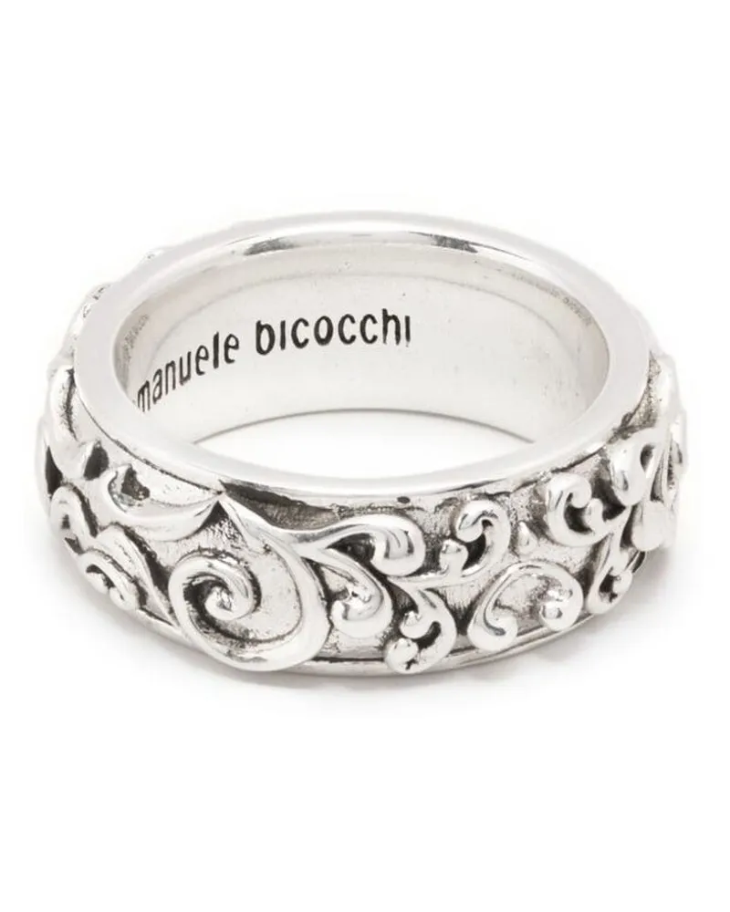 Emanuele Bicocchi Großer Ring mit Arabesque-Motiv - Silber Silber