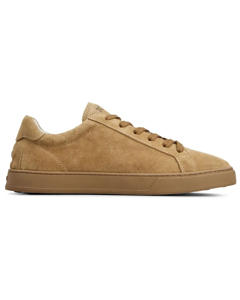 TOD'S Sneakers aus Wildleder mit Logo-Detail - Nude Nude