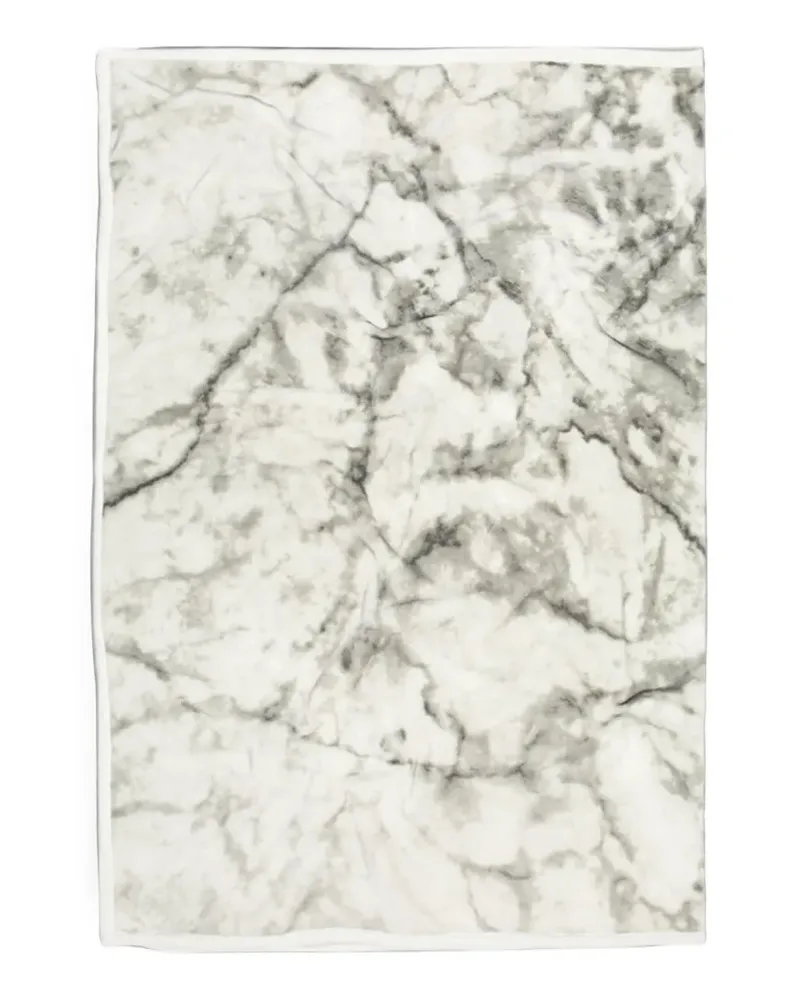 UGG x Extra Butter Duffield marble-print blanket - Weiß Weiß