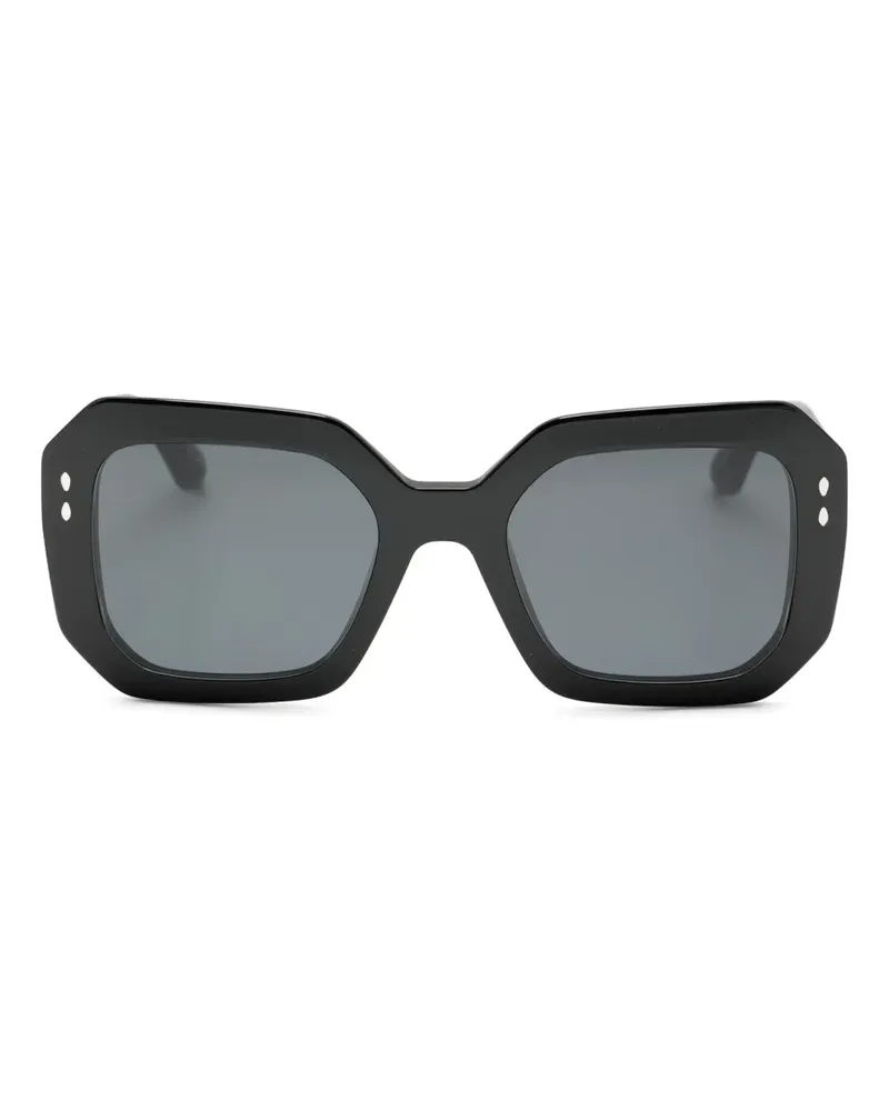Isabel Marant Hexagon Sonnenbrille - Schwarz Schwarz