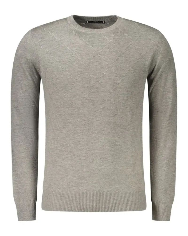 Guess Pullover in Rautenstrick - Grau Grau