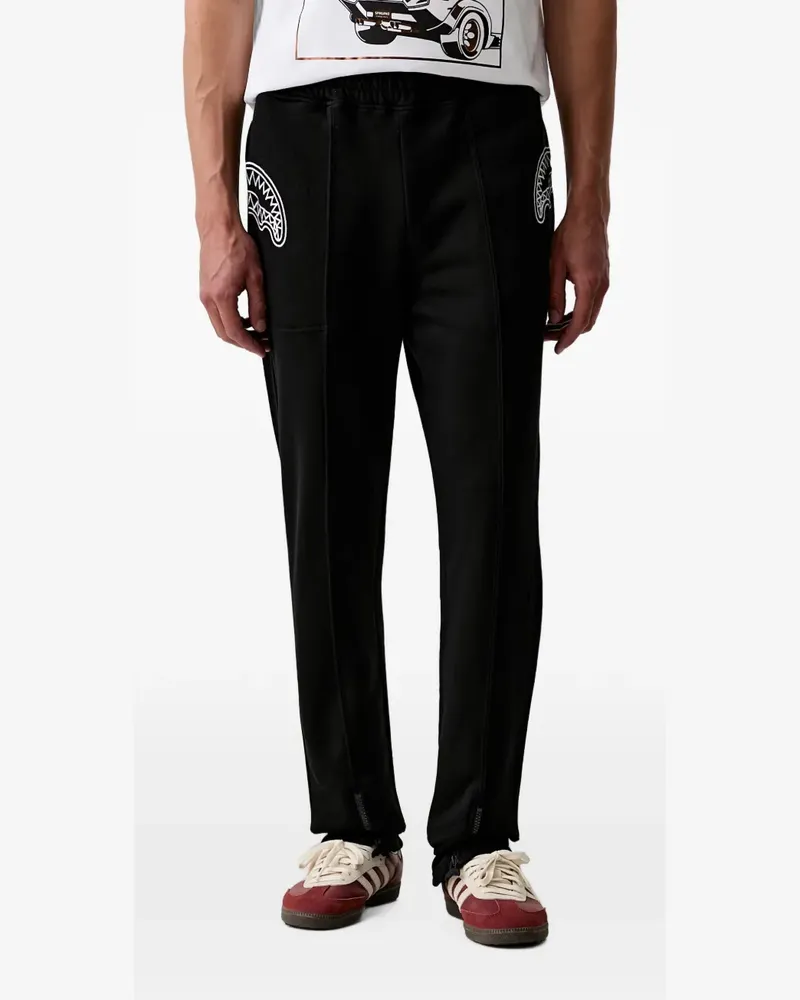 Sprayground shark-print track pants - Schwarz Schwarz