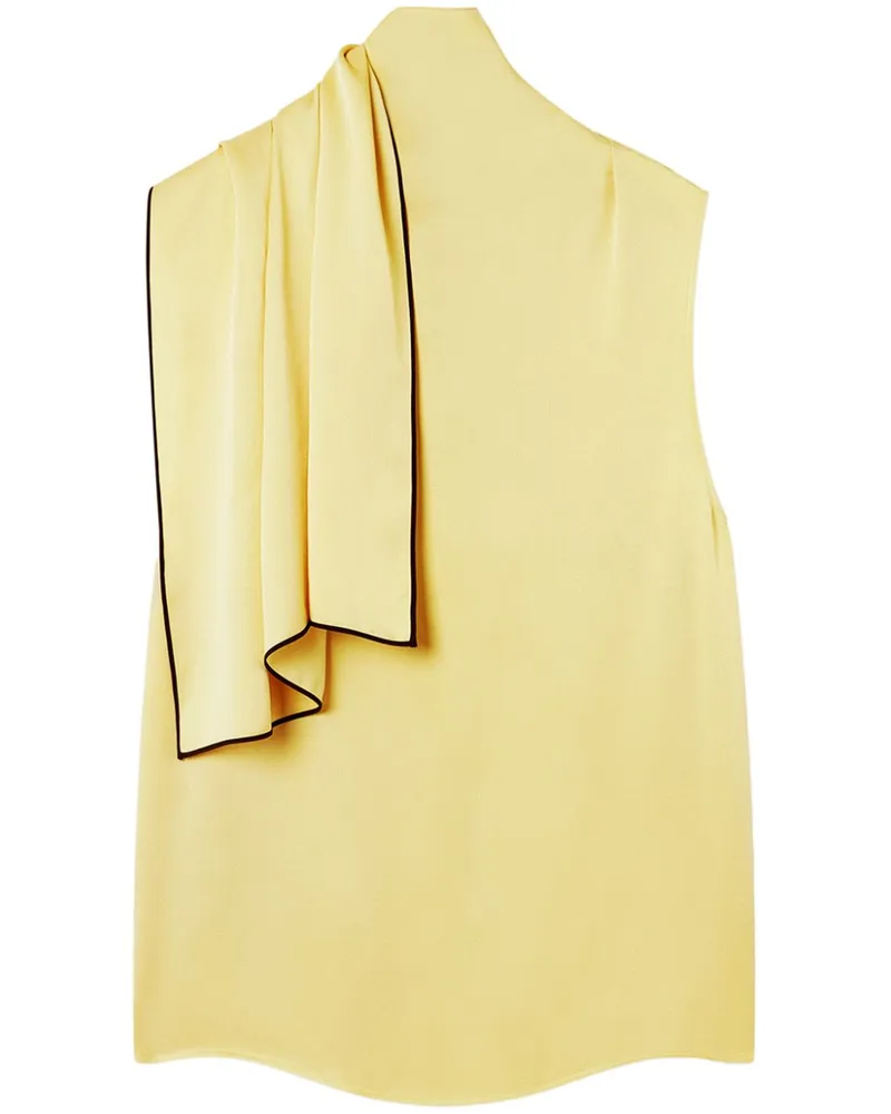 Stella McCartney Bluse mit Schleifenverschluss - Gelb Gelb