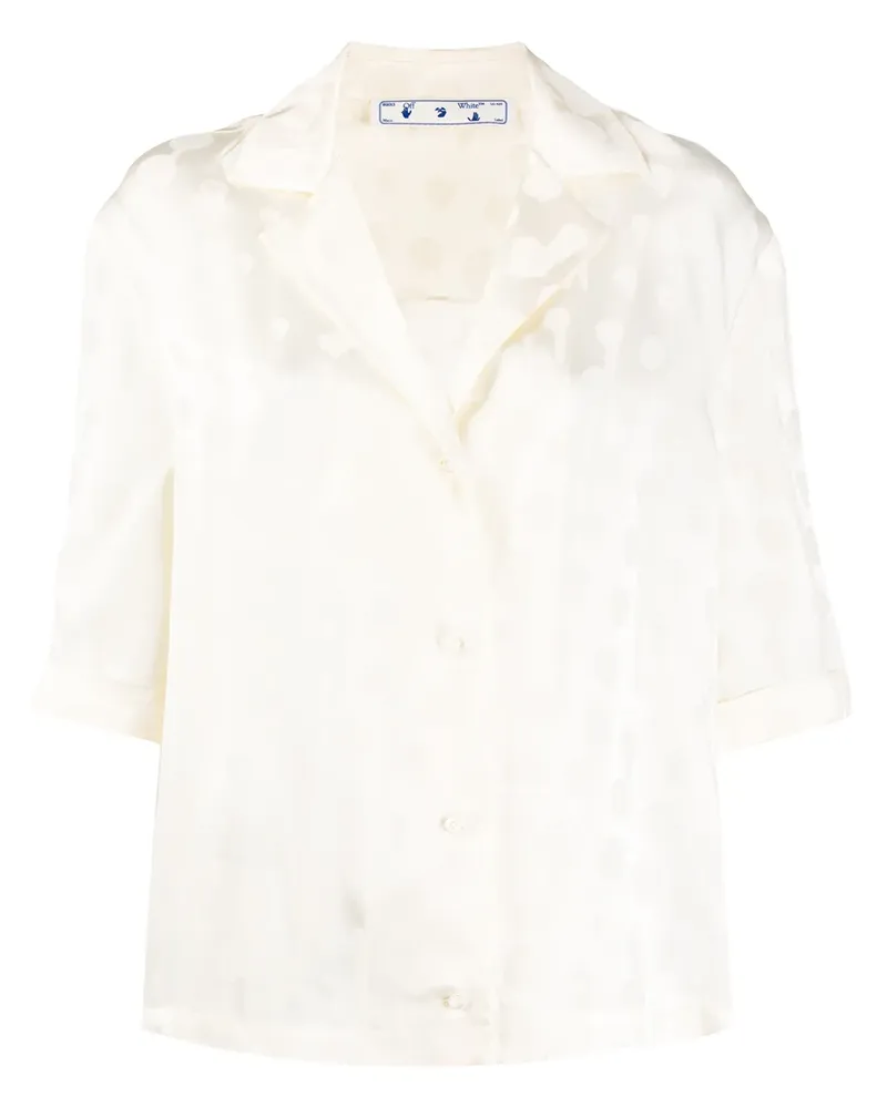 OFF-WHITE Gepunktete Bluse - Nude Nude