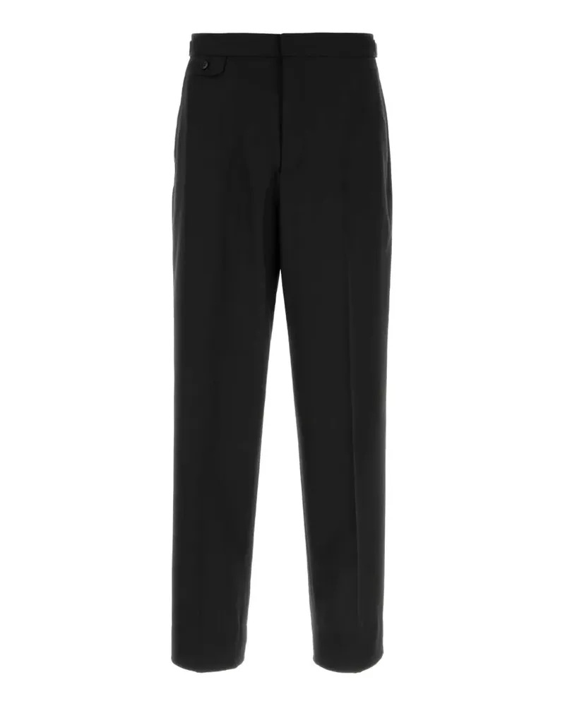 Brioni pressed-crease straight-leg trousers - Schwarz Schwarz