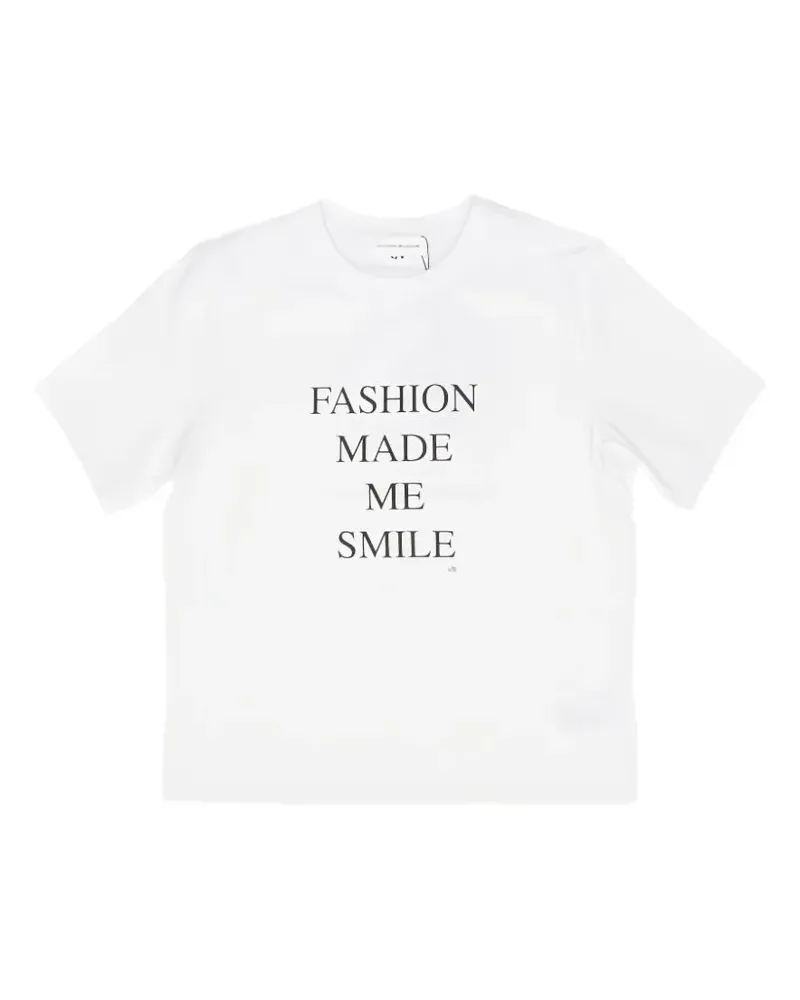 Victoria Beckham Fashion Stole My Smile cotton T-shirt - Weiß Weiß