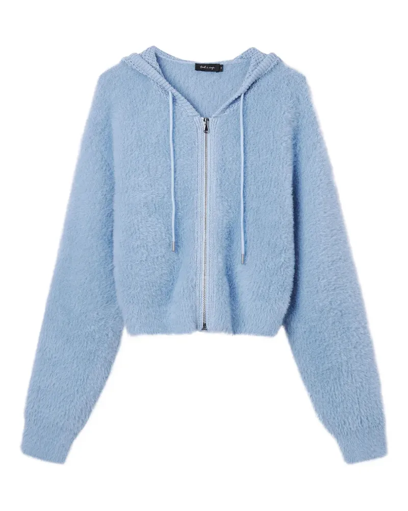 Tout a Coup Kapuzenjacke mit Reißverschluss - Blau Blau