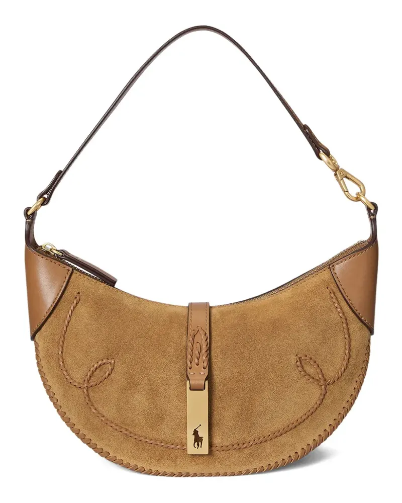 Ralph Lauren Schultertasche aus Leder - Nude Nude