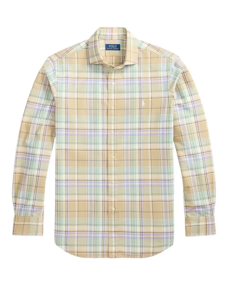 Ralph Lauren Kariertes Hemd mit Logo-Stickerei - Nude Nude