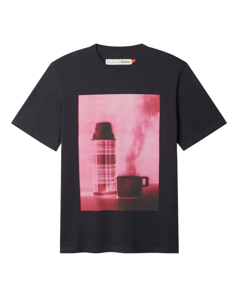 Paul Smith x Barbour graphic-print T-shirt - Blau Blau