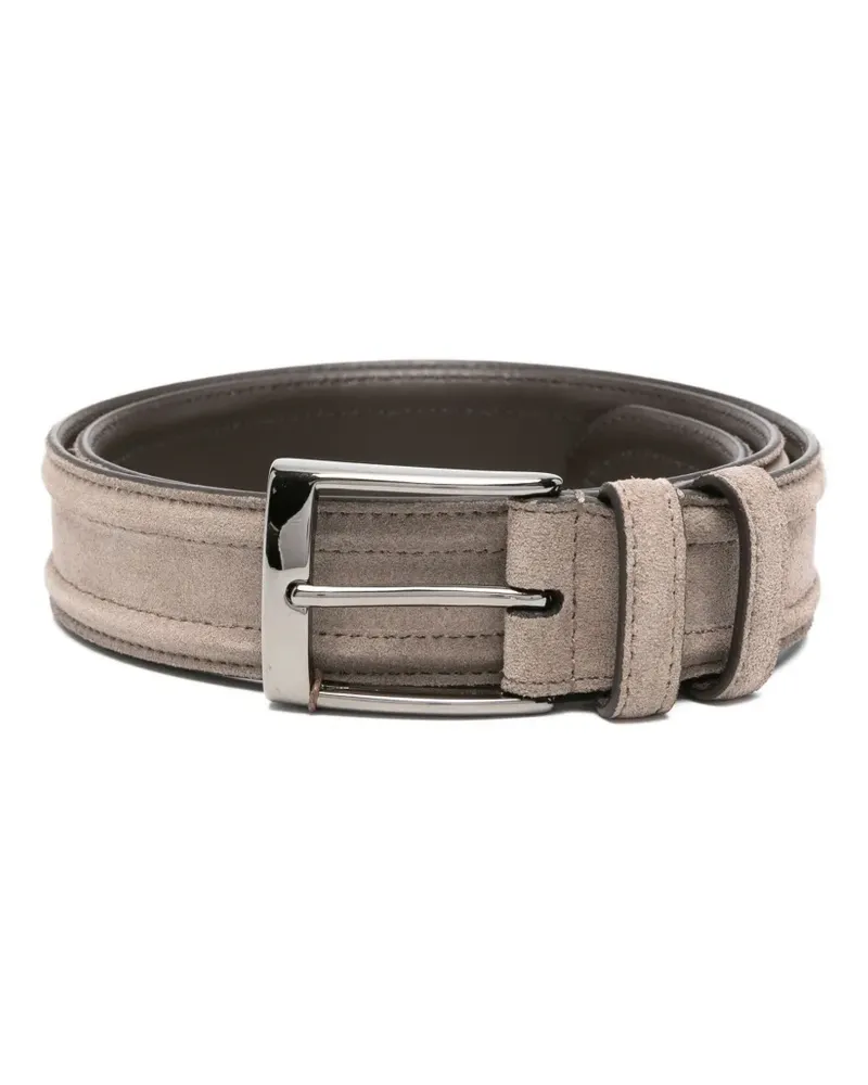 Canali Gürtel aus Wildleder - Grau Grau
