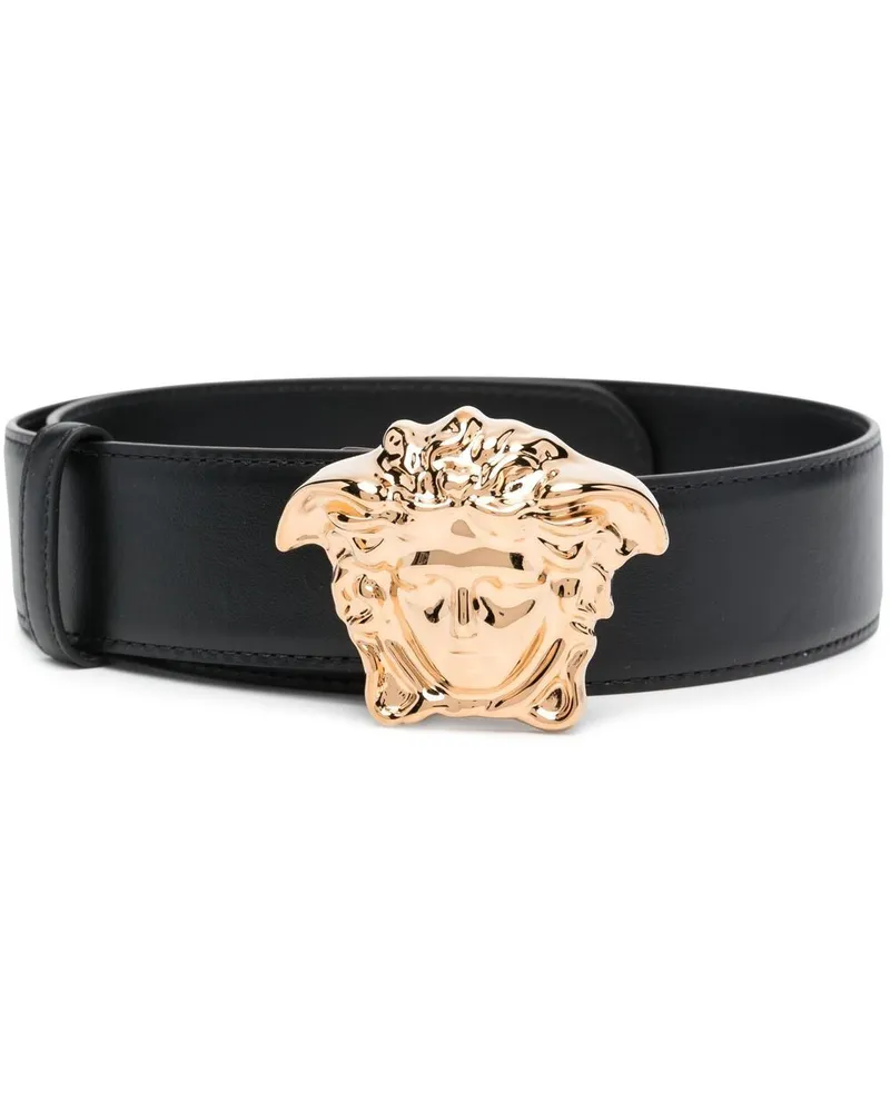 Versace Gürtel mit Medusa - Schwarz Schwarz