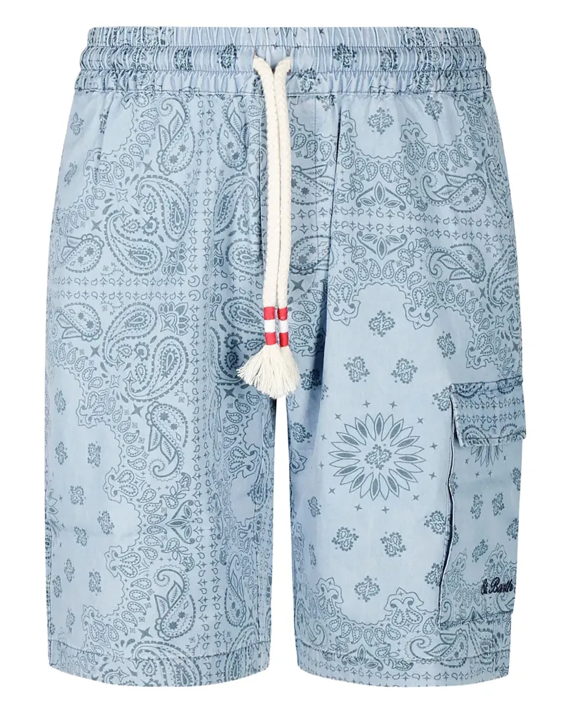 MC2 Saint Barth Shorts mit Paisley-Print - Blau Blau