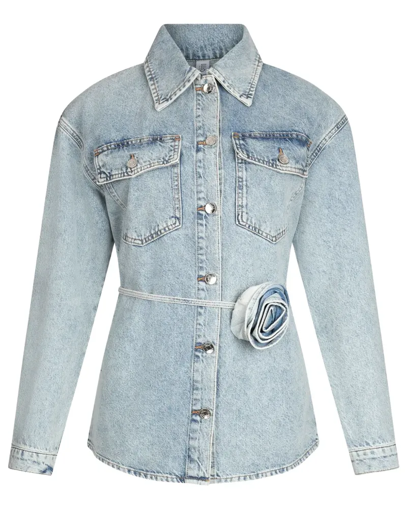 Liu Jo Jeansjacke mit Blumenapplikation - Blau Blau