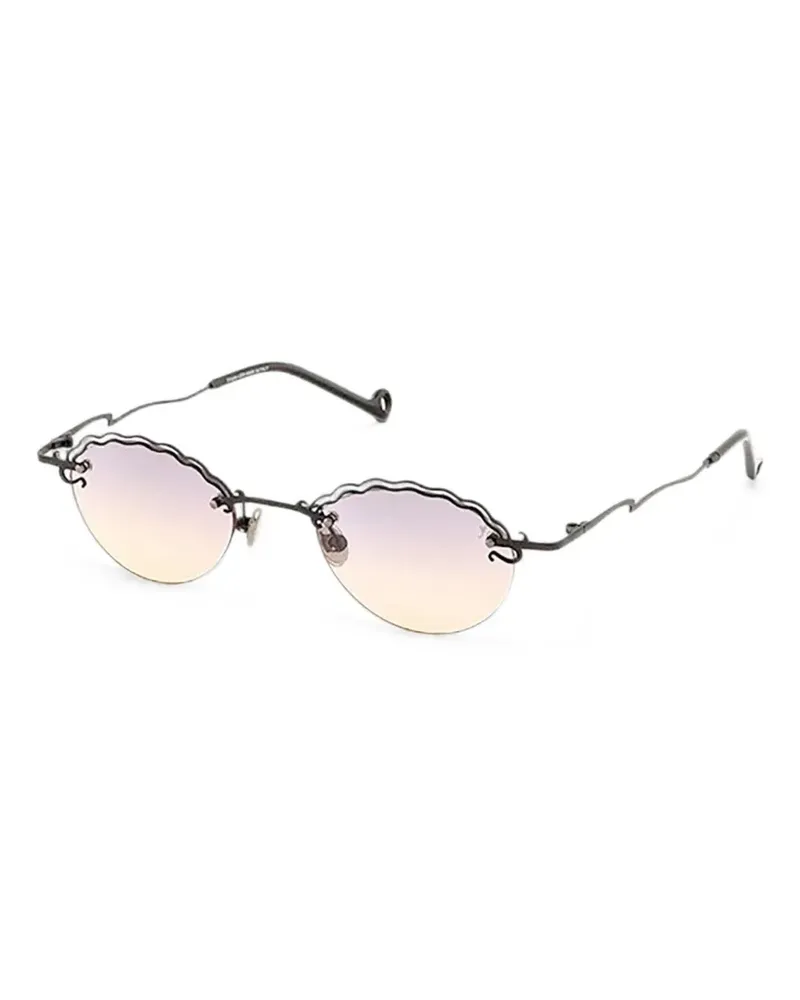 Eyepetizer Rive round-frame sunglasses - Schwarz Schwarz